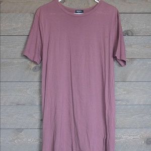 Mauve shirt dress
